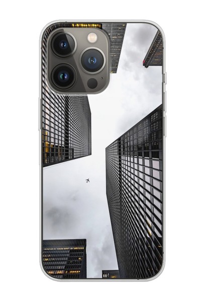 iPhone 13 Pro Max Bina Tasarımlı Şeffaf Telefon Kılıfı Uyumlu