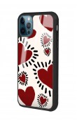iPhone 13 Pro Max Brush Heart Tasarımlı Glossy Telefon Kılıfı