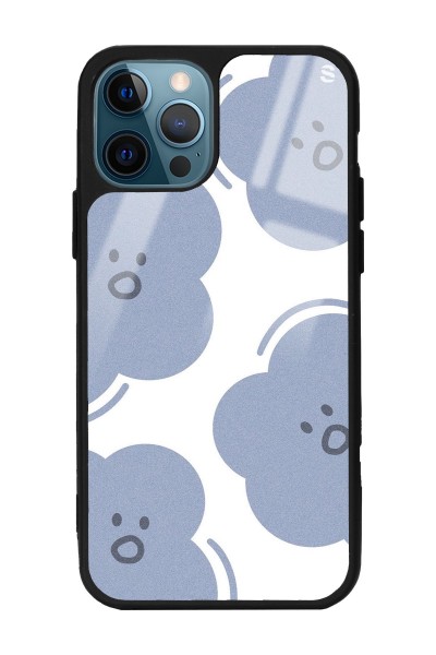 iPhone 13 Pro Max Cloud Face Tasarımlı Glossy Telefon Kılıfı