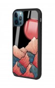 iPhone 13 Pro Max Dağ Güneş Tasarımlı Glossy Telefon Kılıfı