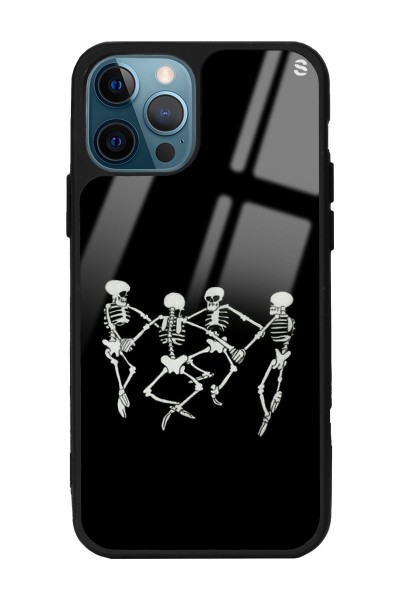 iPhone 13 Pro Max Dancer Skeleton Tasarımlı Glossy Telefon Kılıfı