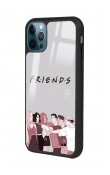 iPhone 13 Pro Max Doodle Friends Tasarımlı Glossy Telefon Kılıfı