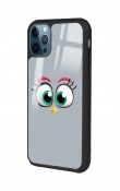 iPhone 13 Pro Max Grey Angry Birds Tasarımlı Glossy Telefon Kılıfı