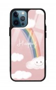 iPhone 13 Pro Max Happy Cloude Tasarımlı Glossy Telefon Kılıfı