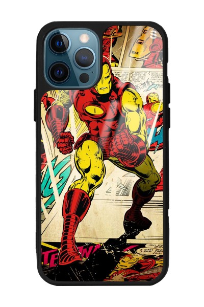 iPhone 13 Pro Max iron Man Demir Adam Tasarımlı Glossy Telefon Kılıfı