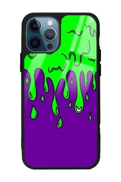 iPhone 13 Pro Max Neon Damla Tasarımlı Glossy Telefon Kılıfı