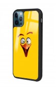 iPhone 13 Pro Max Yellow Angry Birds Tasarımlı Glossy Telefon Kılıfı