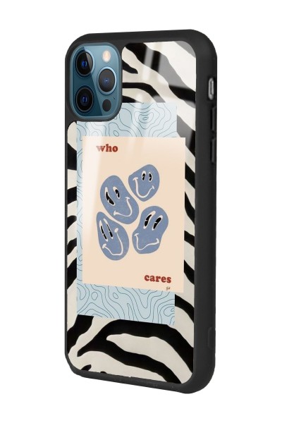 iPhone 13 Pro Max Zebra Emoji Tasarımlı Glossy Telefon Kılıfı