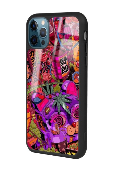 iPhone 13 Pro Neon Island Tasarımlı Glossy Telefon Kılıfı