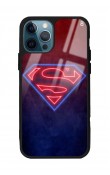 iPhone 13 Pro Neon Superman Tasarımlı Glossy Telefon Kılıfı