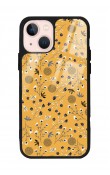 iPhone 13 Sarı Bindanlı Tasarımlı Glossy Telefon Kılıfı