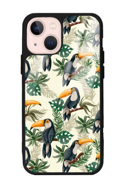 iPhone 13 Tukan Kuşu Tasarımlı Glossy Telefon Kılıfı