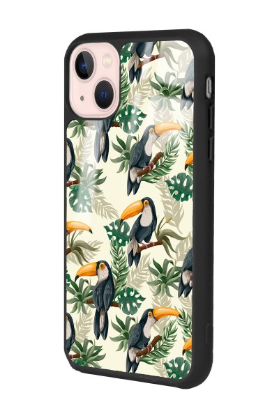 iPhone 13 Tukan Kuşu Tasarımlı Glossy Telefon Kılıfı