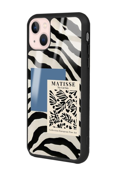 iPhone 13 Zebra Matısse Tasarımlı Glossy Telefon Kılıfı