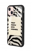 iPhone 13 Zebra Motto Tasarımlı Glossy Telefon Kılıfı