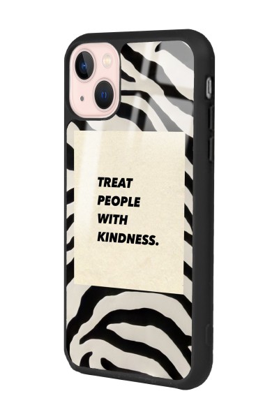 iPhone 13 Zebra Motto Tasarımlı Glossy Telefon Kılıfı