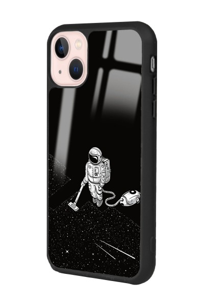 iPhone 14 Astronot Tatiana Tasarımlı Glossy Telefon Kılıfı