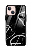 iPhone 14 Black Wave Tasarımlı Glossy Telefon Kılıfı