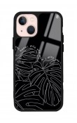 iPhone 14 Dark Leaf Tasarımlı Glossy Telefon Kılıfı