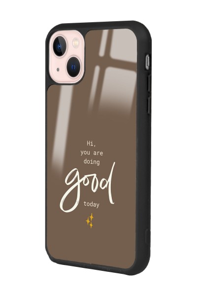 iPhone 14 Good Today Tasarımlı Glossy Telefon Kılıfı