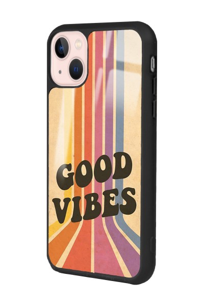 iPhone 14 Good Vibes Tasarımlı Glossy Telefon Kılıfı