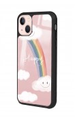 iPhone 14 Happy Cloude Tasarımlı Glossy Telefon Kılıfı