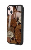 iPhone 14 Leoparlar Tasarımlı Glossy Telefon Kılıfı