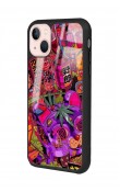 iPhone 14 Neon Island Tasarımlı Glossy Telefon Kılıfı