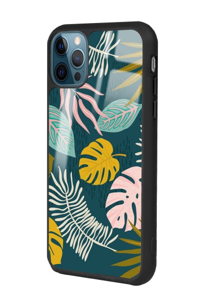 iPhone 14 Pro Color Leaf Tasarımlı Glossy Telefon Kılıfı