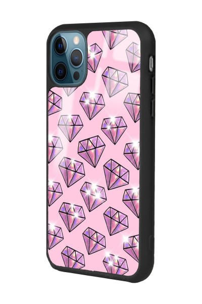 iPhone 14 Pro Diamond Tasarımlı Glossy Telefon Kılıfı