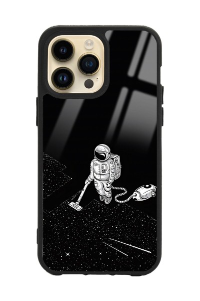 iPhone 14 Pro Max Astronot Tatiana Tasarımlı Glossy Telefon Kılıfı