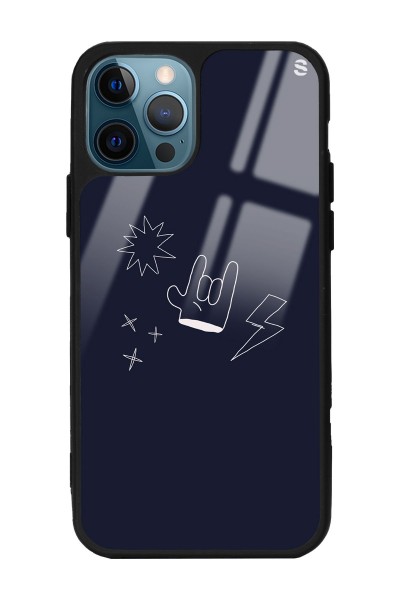 iPhone 14 Pro Max Doodle Punk Tasarımlı Glossy Telefon Kılıfı