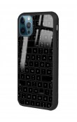 iPhone 14 Pro Max Keyboard Tasarımlı Glossy Telefon Kılıfı