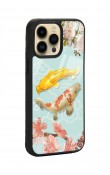 iPhone 14 Pro Max Koi Balığı Tasarımlı Glossy Telefon Kılıfı