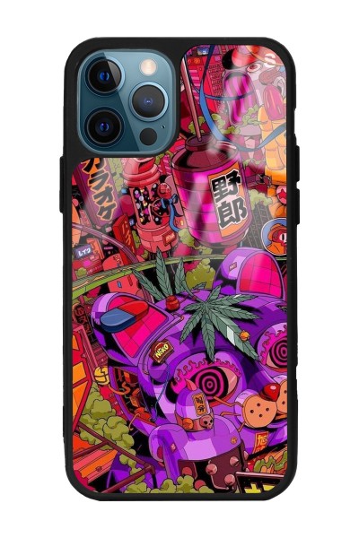 iPhone 14 Pro Max Neon Island Tasarımlı Glossy Telefon Kılıfı