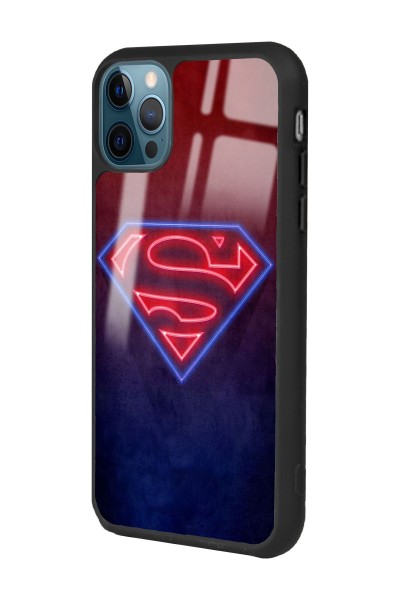 iPhone 14 Pro Max Neon Superman Tasarımlı Glossy Telefon Kılıfı