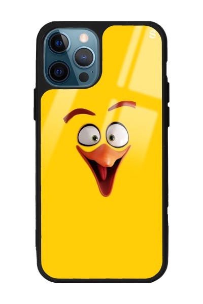 iPhone 14 Pro Max Yellow Angry Birds Tasarımlı Glossy Telefon Kılıfı