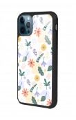 iPhone 14 Pro Minik Çiçekler Tasarımlı Glossy Telefon Kılıfı