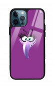 iPhone 14 Pro Purple Angry Birds Tasarımlı Glossy Telefon Kılıfı