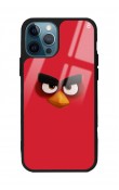 iPhone 14 Pro Red Angry Birds Tasarımlı Glossy Telefon Kılıfı