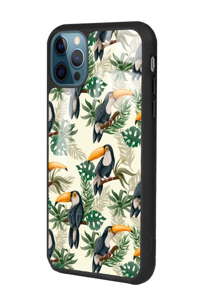 iPhone 14 Pro Tukan Kuşu Tasarımlı Glossy Telefon Kılıfı