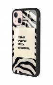 iPhone 14 Zebra Motto Tasarımlı Glossy Telefon Kılıfı