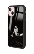 iPhone 15 Astronot Tatiana Tasarımlı Glossy Telefon Kılıfı