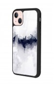 iPhone 15 Beyaz Batman Tasarımlı Glossy Telefon Kılıfı