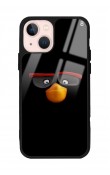 iPhone 15 Black Angry Birds Tasarımlı Glossy Telefon Kılıfı