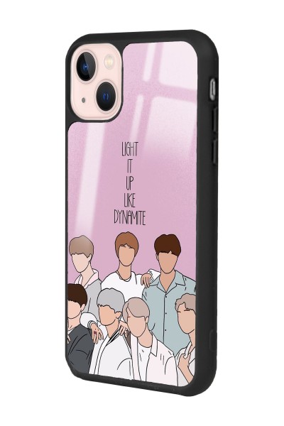 iPhone 15 BTS K-Pop Tasarımlı Glossy Telefon Kılıfı