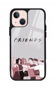 iPhone 15 Doodle Friends Tasarımlı Glossy Telefon Kılıfı