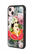 iPhone 15 Frida Kahlo Tasarımlı Glossy Telefon Kılıfı