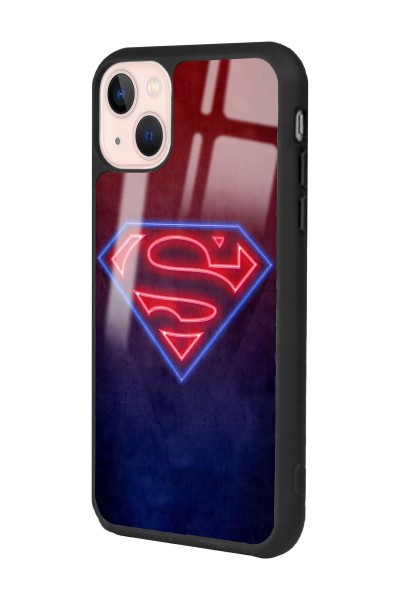 iPhone 15 Neon Superman Tasarımlı Glossy Telefon Kılıfı