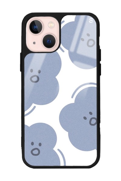 iPhone 15 Plus Cloud Face Tasarımlı Glossy Telefon Kılıfı